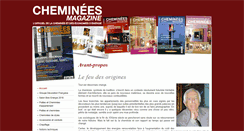 Desktop Screenshot of cheminees-magazine.fr